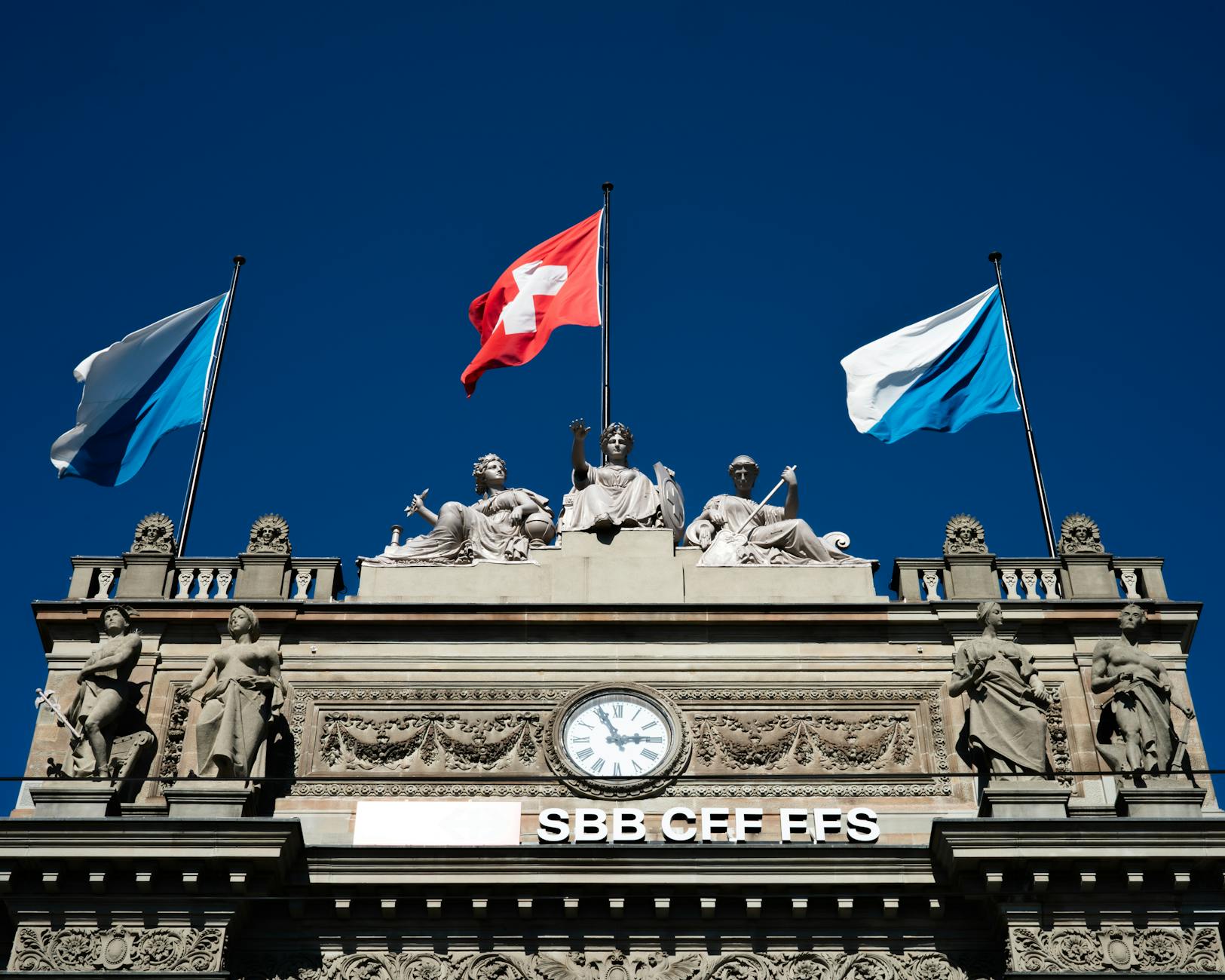 swiss federal railways building facade